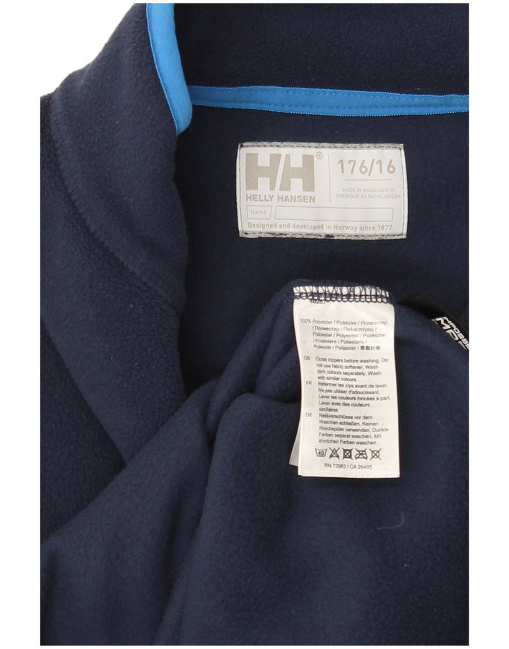 HELLY HANSEN Fleecejacke für Jungen, 15–16 Jahre, marineblaues Polyester