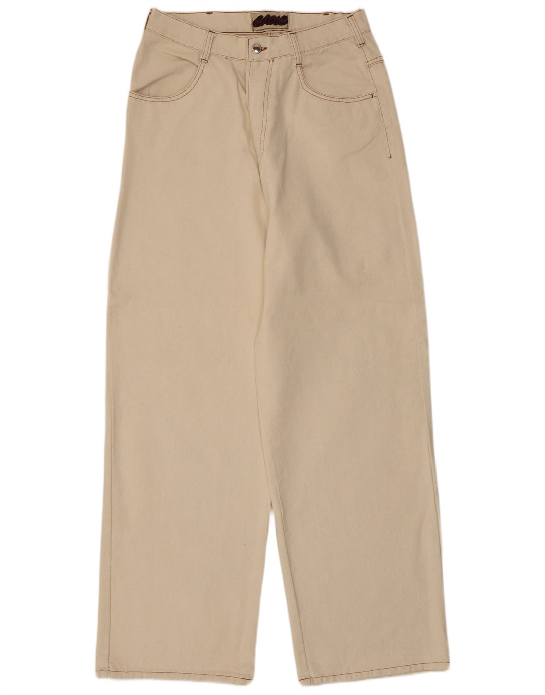 GANG Herren-Freizeithose mit weitem Bein, XL, W32, L33, cremefarbene Baumwolle