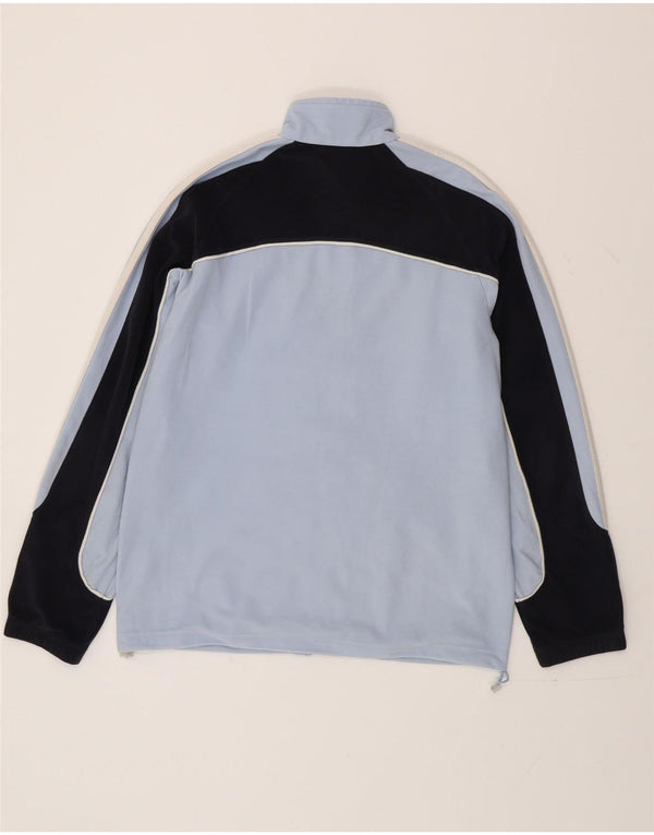 Adidas Jungen-Trainingsanzug-Top-Jacke, 13–14 Jahre, blaues Colourblock-Polyester