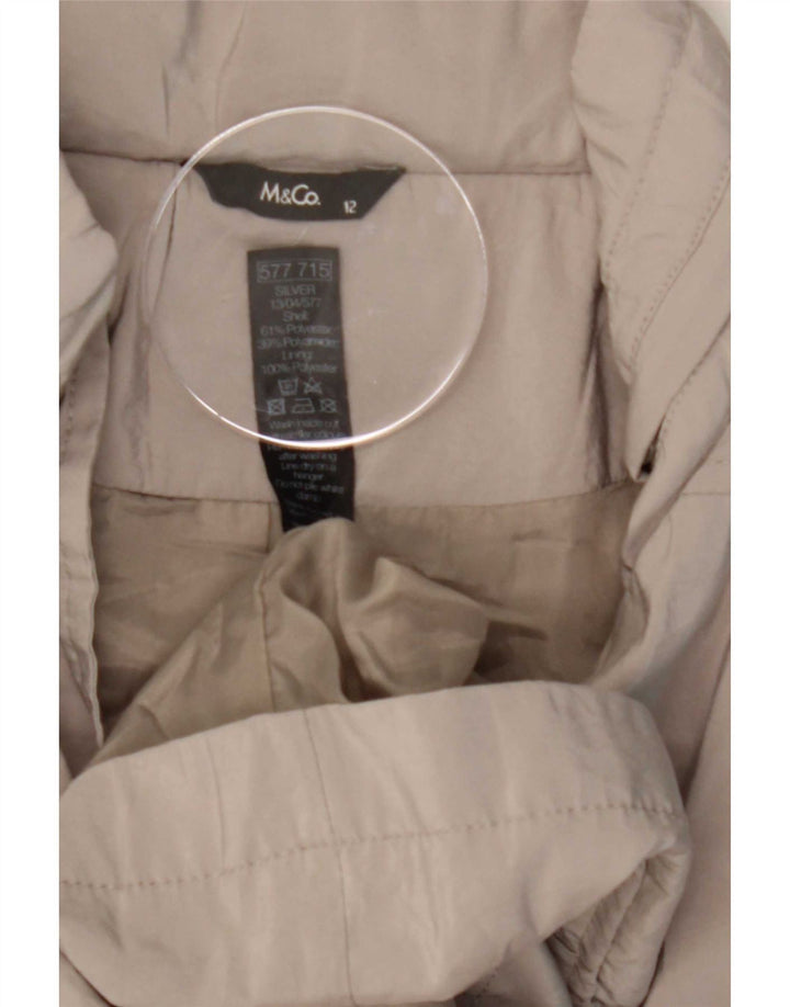 M&Co Damen-Parkajacke mit Kapuze, UK 12, Mittelgrau, Polyester
