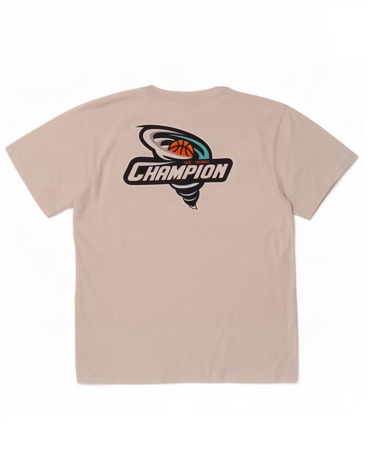 Champion Herren-T-Shirt mit Grafik, Größe L, Weiß
