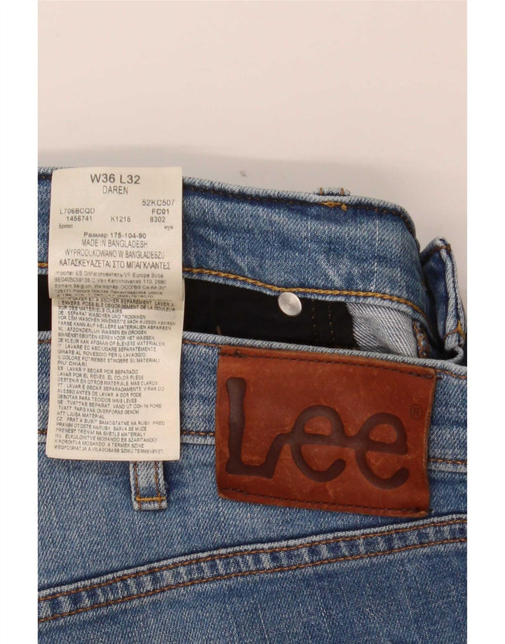 Lee Herren Daren Slim Jeans W36 L32 Blaue Baumwolle