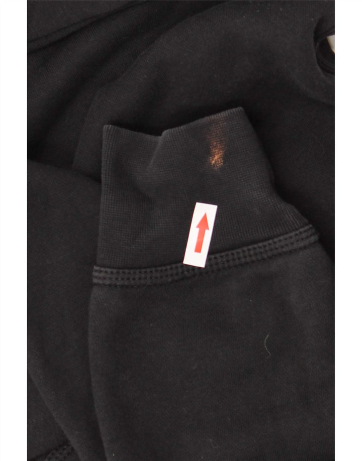 Nike Herren-Hoodie-Pullover aus mittelschwarzer Baumwolle