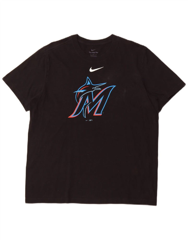 NIKE Herren-T-Shirt mit Grafik, Größe L, Schwarz