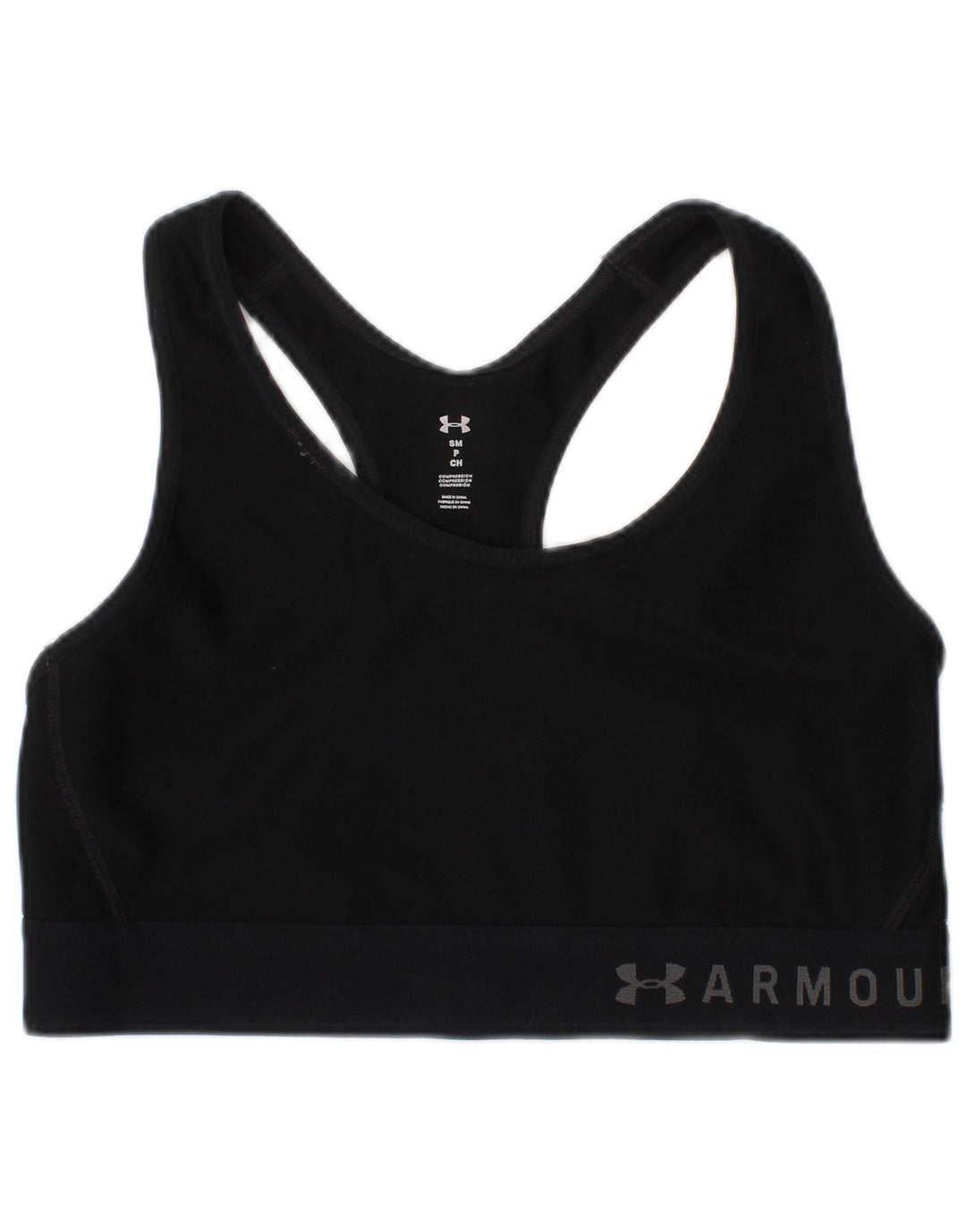 Under Armour Damen Graphic Sport-BH-Oberteil, Größe S, Schwarz, Polyester, Sport