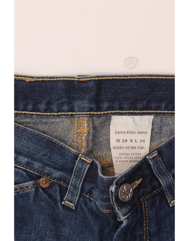 CALVIN KLEIN Womens Bootcut Jeans W26 L29 Blue Cotton Vintage Calvin Klein and Second-Hand Calvin Klein from Messina Hembry 