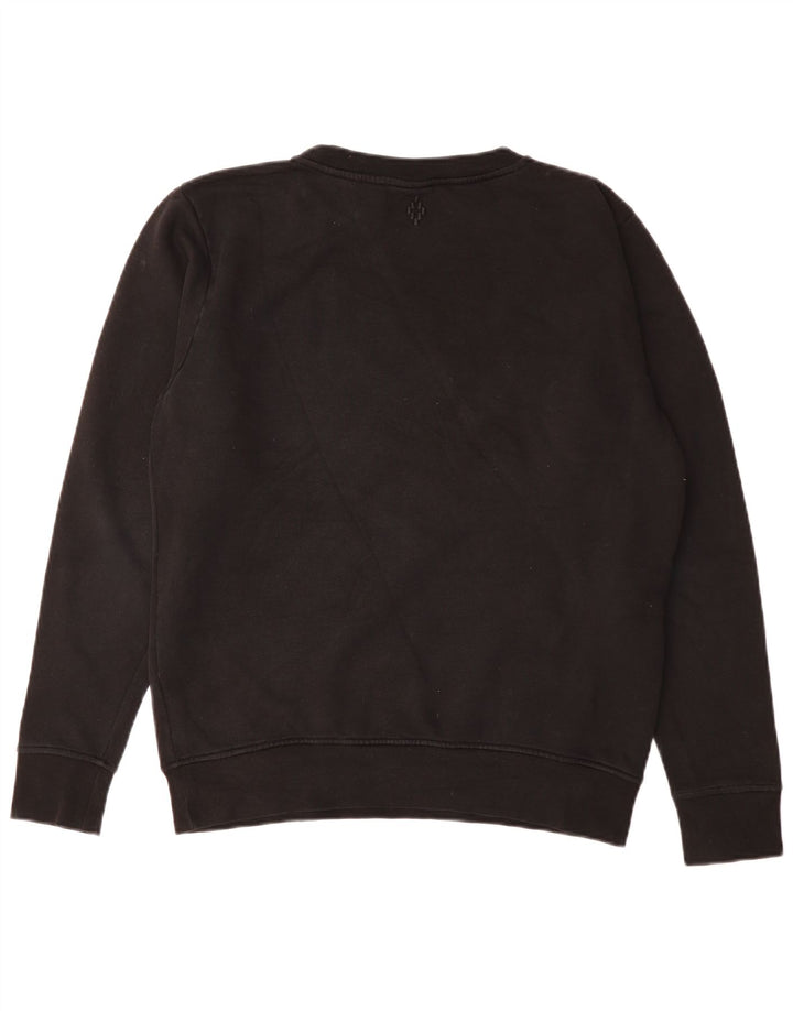 Marcelo Burlon Herren-Sweatshirt mit Grafik, Größe S, schwarze Baumwolle
