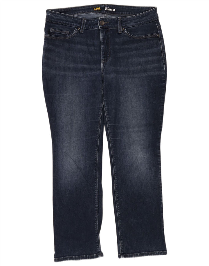 LEE Damen-Jeans mit perfekter Passform, gerade, W36, L29, blaue Baumwolle