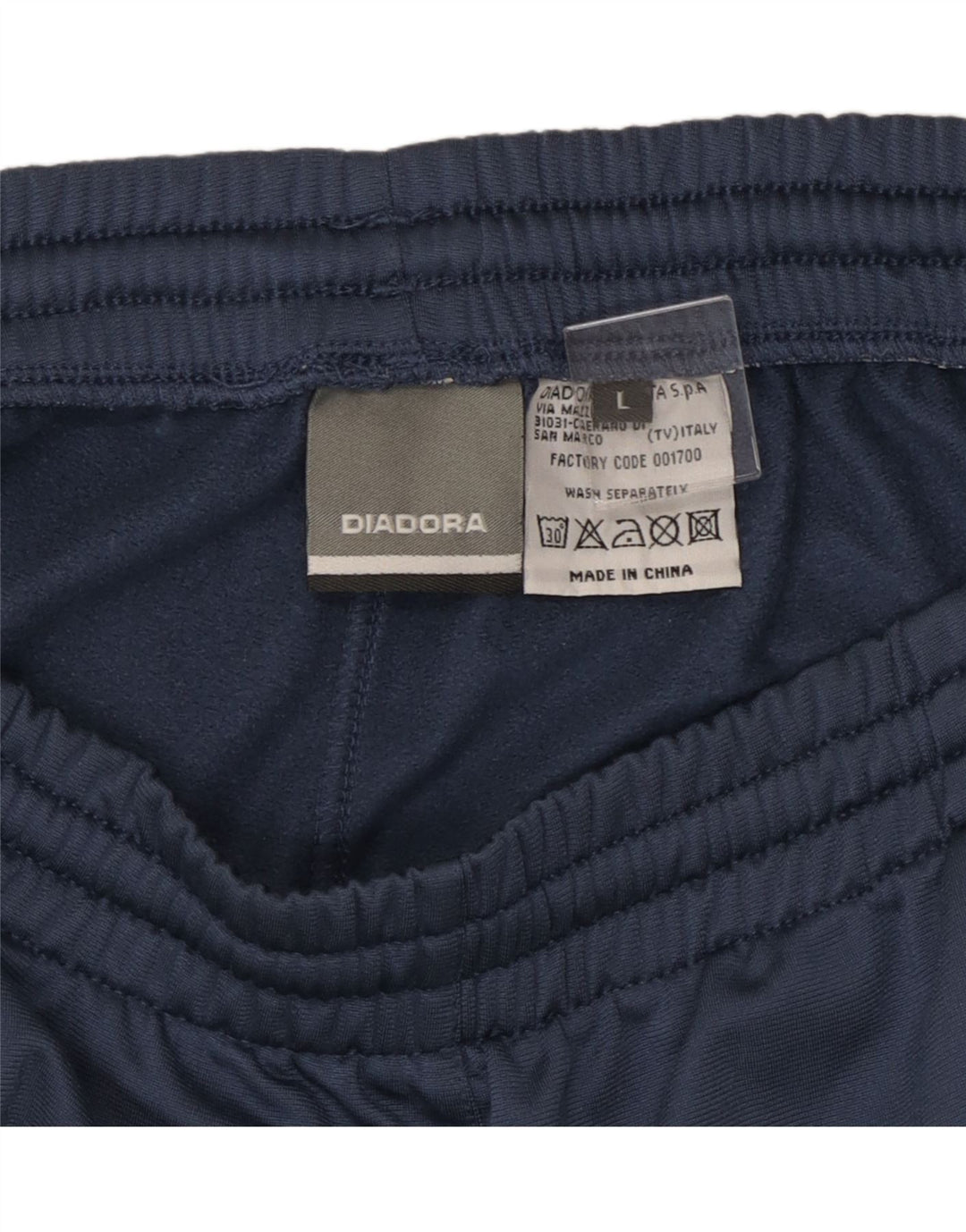 Diadora Herren-Trainingshose, Jogginghose, groß, marineblau, Polyester