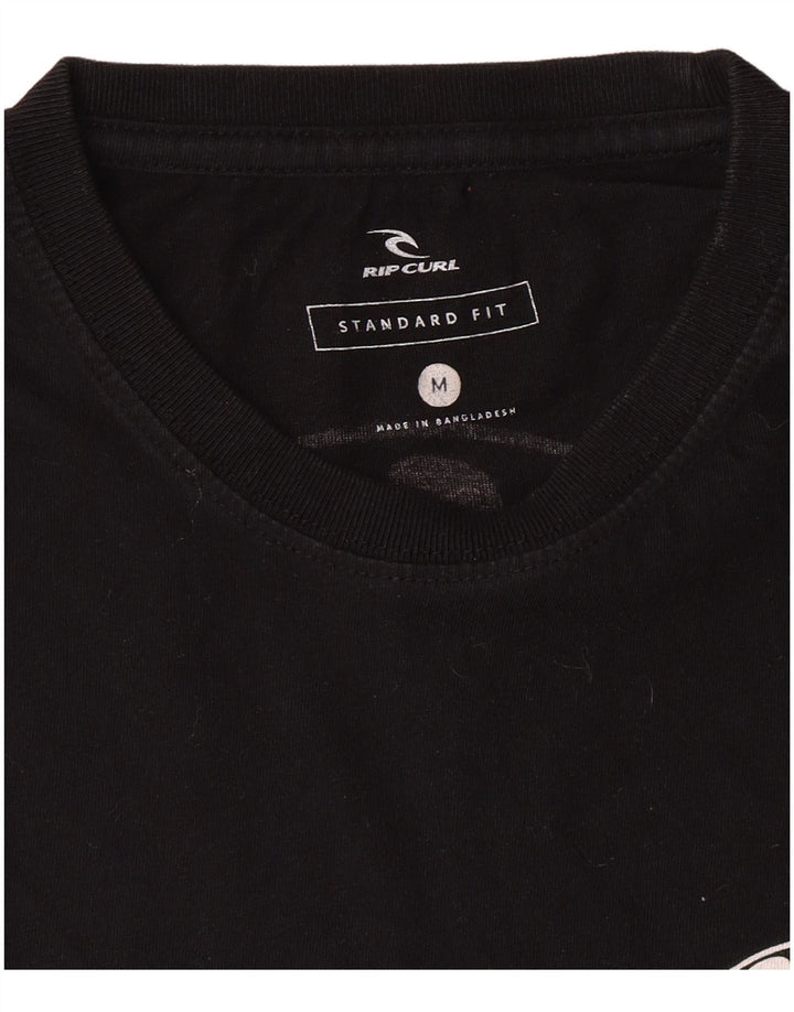 Rip Curl Herren Standard Fit Graphic T-Shirt Top Medium Schwarz