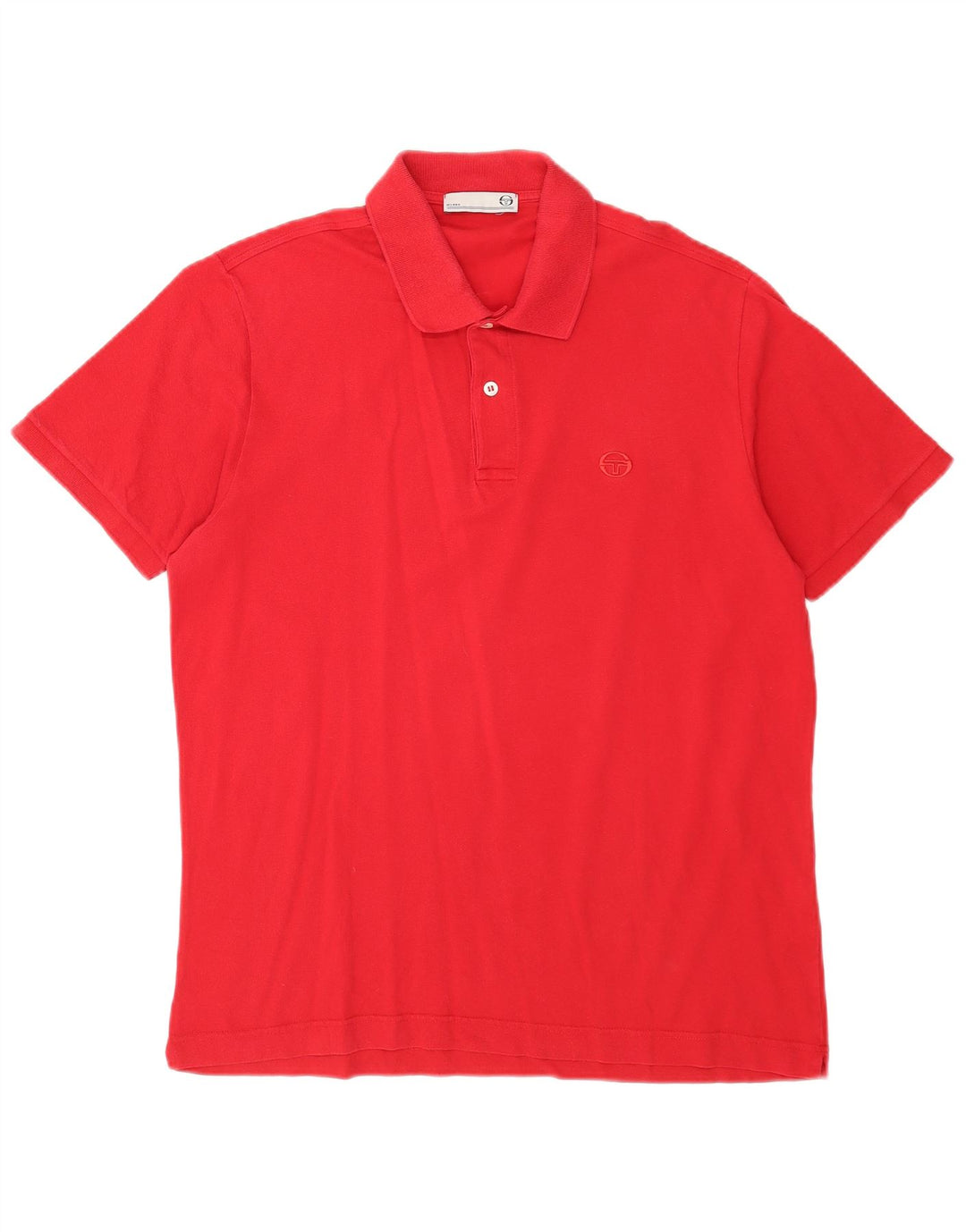 Sergio Tacchini Herren Poloshirt IT 50 Mittelrote Baumwolle