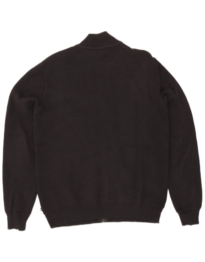 Nautica Herren-Strickjacke, groß, aus schwarzer Baumwolle
