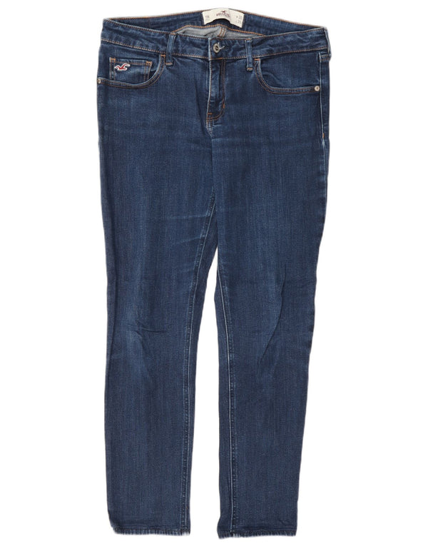 Hollister Damen Slim Jeans US 11 Large W30 L28 Blaue Baumwolle