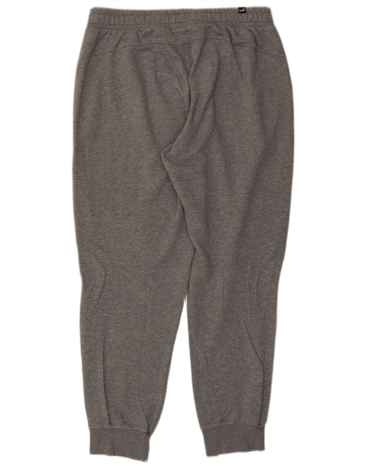 PUMA Herren-Trainingshose, Jogginghose, groß, grau gefleckte Baumwolle