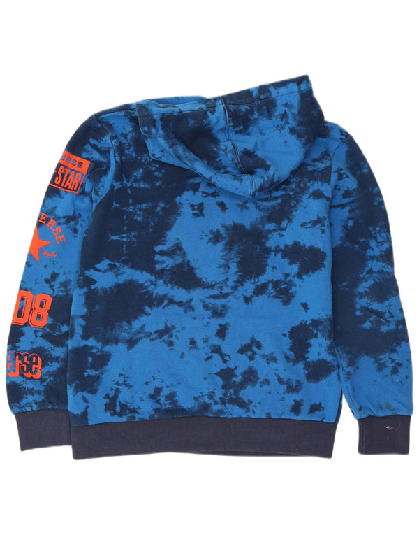 Converse Kapuzenpullover mit Grafik für Jungen, 12–13 Jahre, groß, blaue Batik-Baumwolle