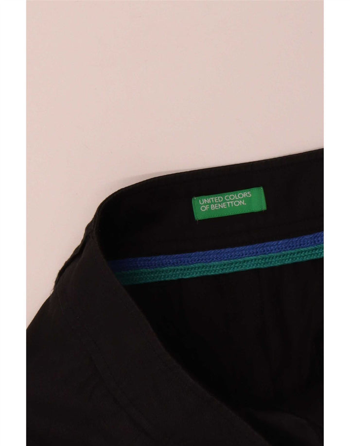 Benetton Damen A-Linien-Rock W30 Medium Schwarz