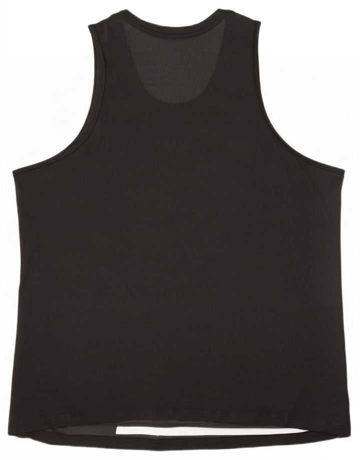 Nike Herren Dri Fit Weste Top XL Schwarz Nadelstreifen Polyester
