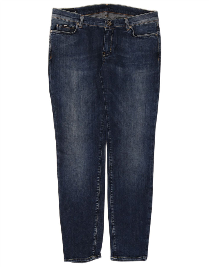 Gas Damen Slim Jeans W31 L28 Blaue Baumwolle