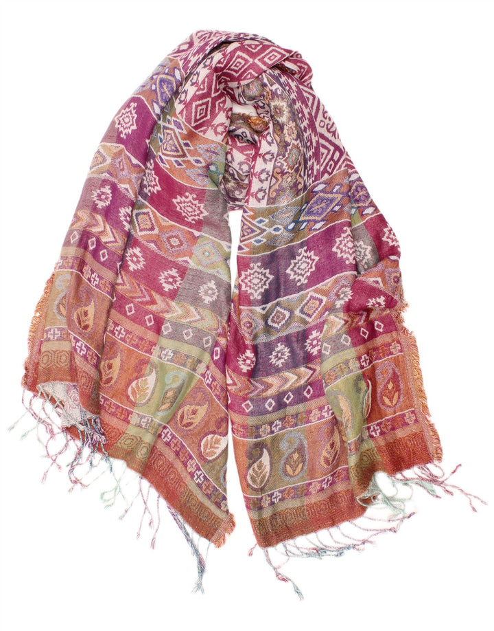 Monsoon Damen-Rechteckschal, Einheitsgröße, mehrfarbig, Fair-Isle-Bohemien