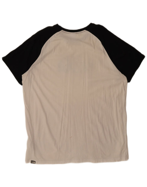 The North Face Herren-T-Shirt mit Grafik, XL, weiße Farbblock-Baumwolle