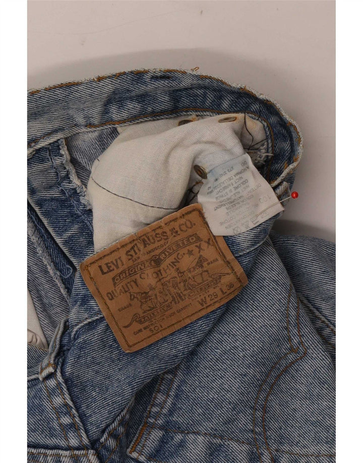 Levi's Damen 501 Jeansshorts W29 mittelblaue Baumwolle