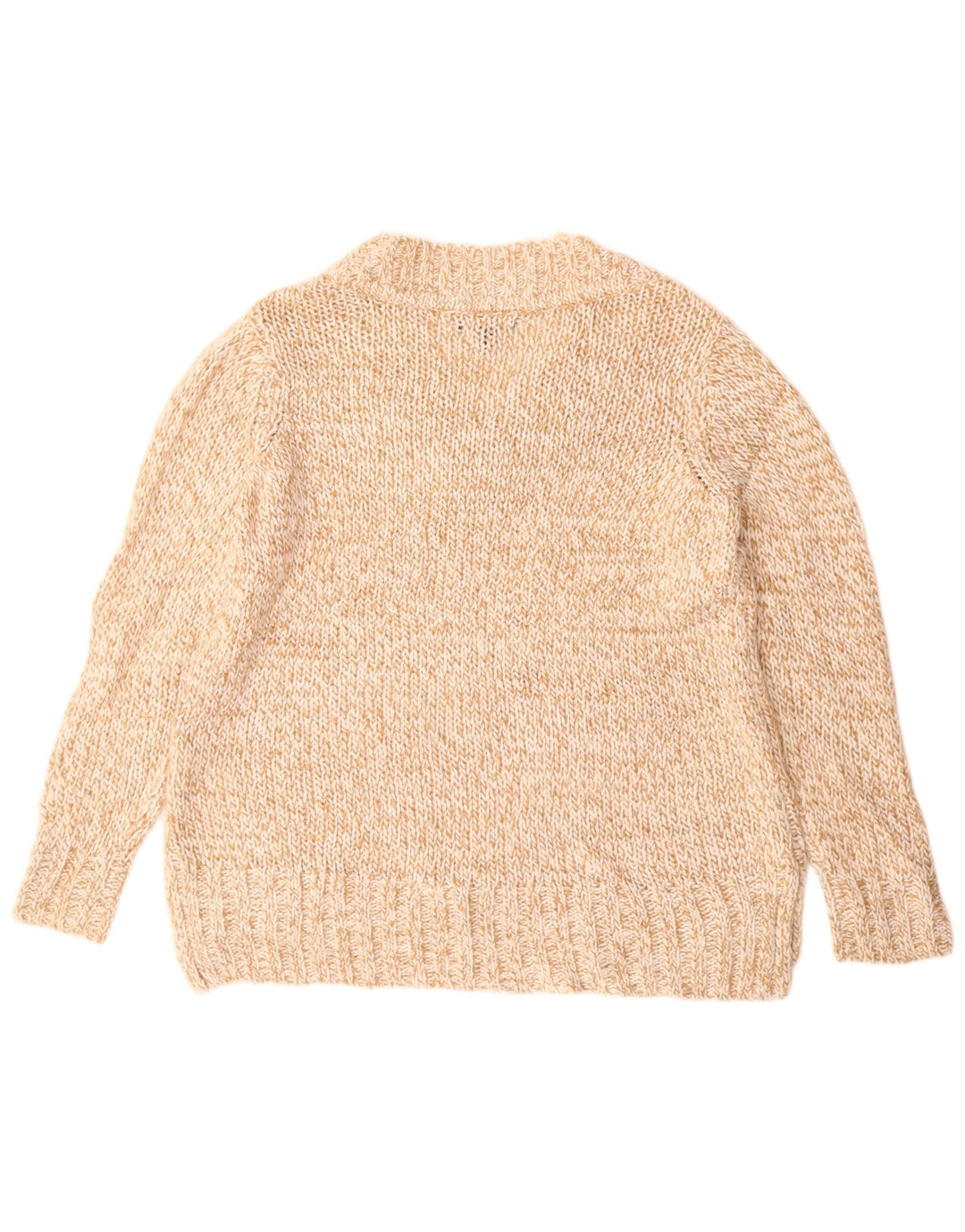 CHAPS Damen-Pullover mit V-Ausschnitt, Gr. 40, Größe L, beige meliert, Acryl