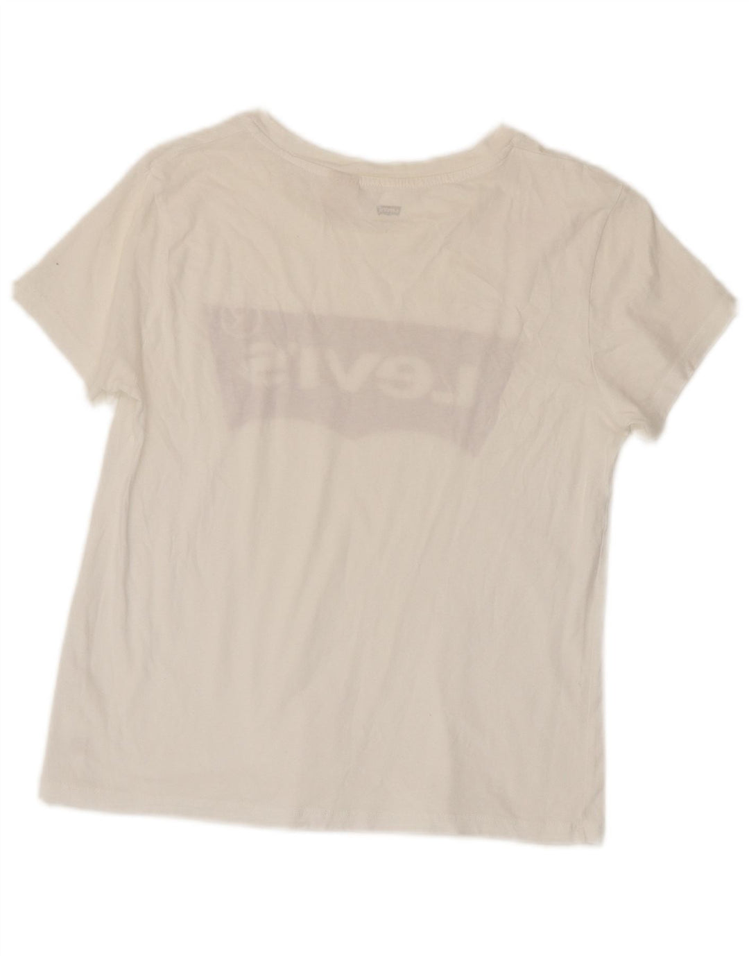 Levi's Damen-T-Shirt mit Grafik, UK 10, Größe S, Weiß