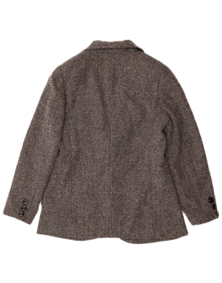 LUISA SPAGNOLI Damen 1-Knopf-Blazerjacke IT 44 Mittelgraue Wolle