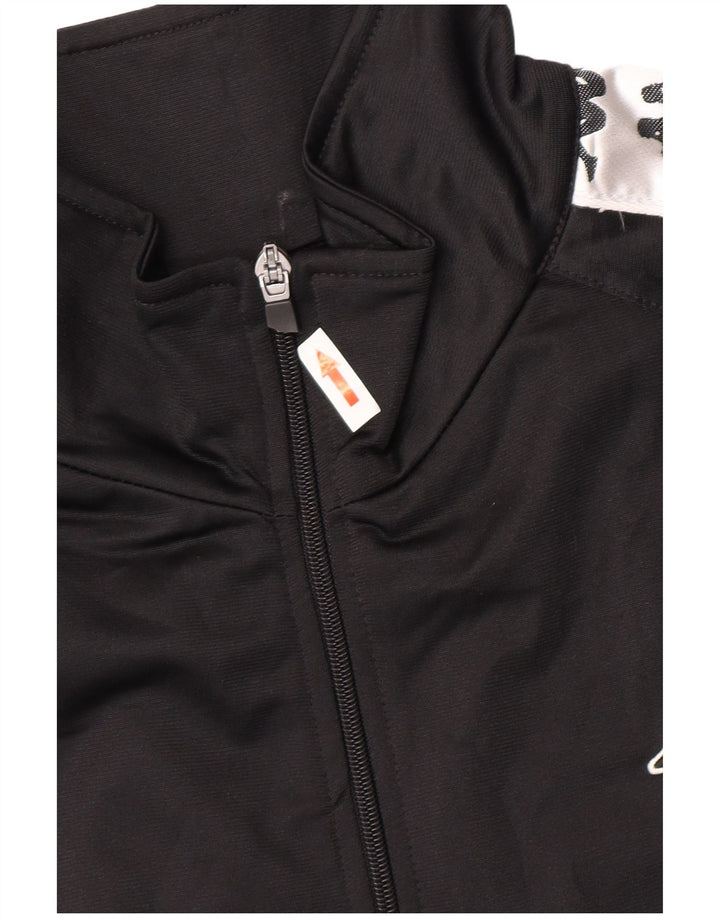 Kappa Herren Graphic Trainingsanzug Top Jacke 2XL Schwarz Polyester