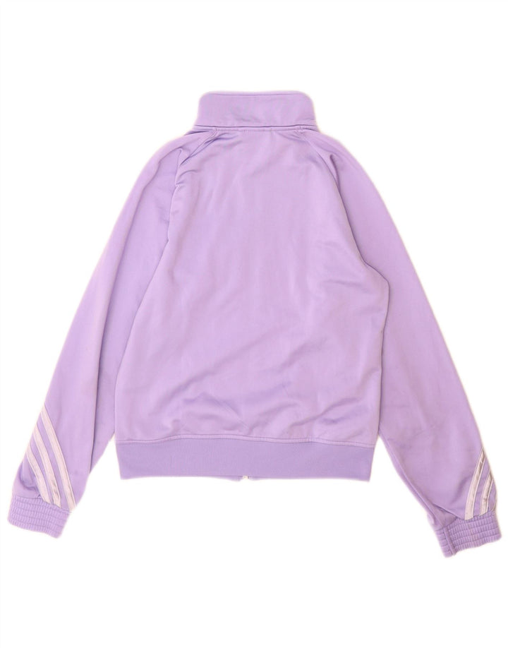 Adidas Mädchen Trainingsanzug Top Jacke 11-12 Jahre Lila Polyester