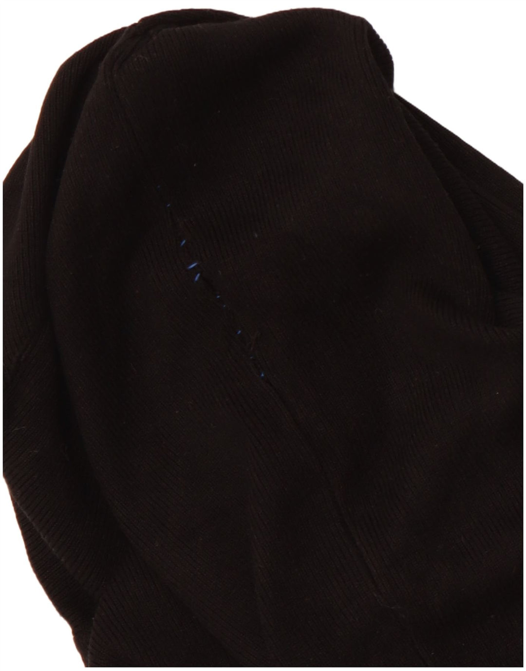 ZARA Damen Crop Rollkragenpullover Pullover UK 12 Mittelschwarze Viskose