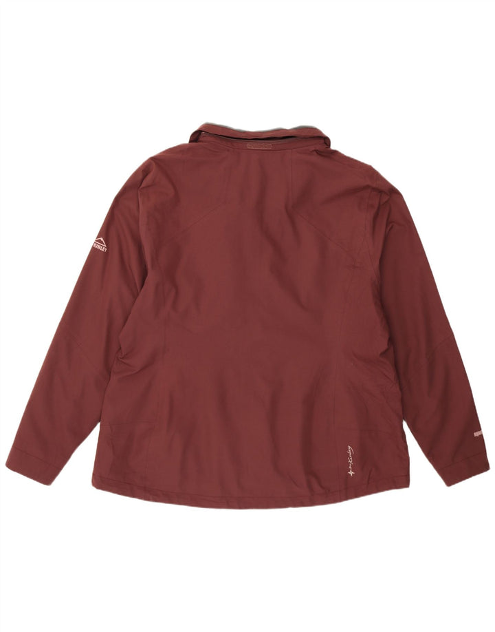 MC Kinley Damen Regenjacke UK 22 3XL Burgund Polyester