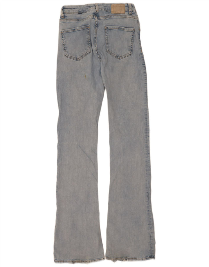 Zara Damen Schlagjeans EU 38 Small W28 L34 Blau