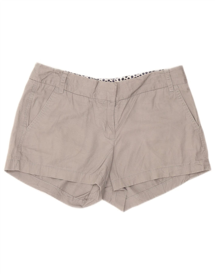 Crew Damen Chinoshorts US 6 Medium W25 Graue Baumwolle