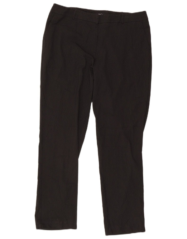 Gerade Anzughose für Damen von M&Co, Größe 46, Größe L, W36, L30, Schwarz gepunktet