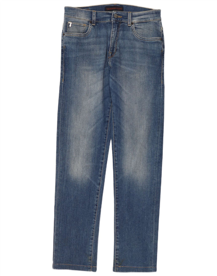 TRUSSARDI Damen Slim Jeans W31 L31 Blaue Baumwolle