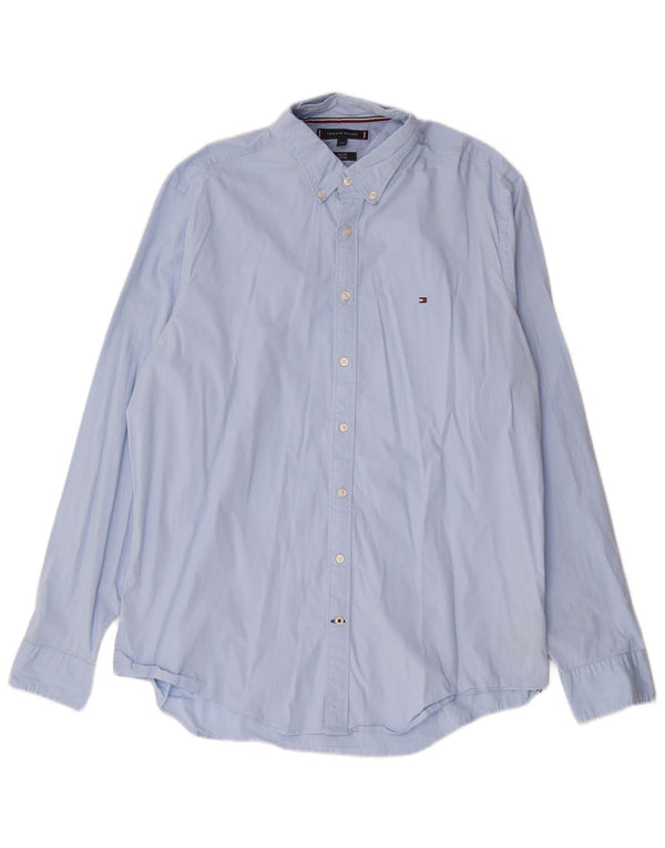Tommy Hilfiger Herren Slim Fit Hemd 2XL Blau Baumwolle