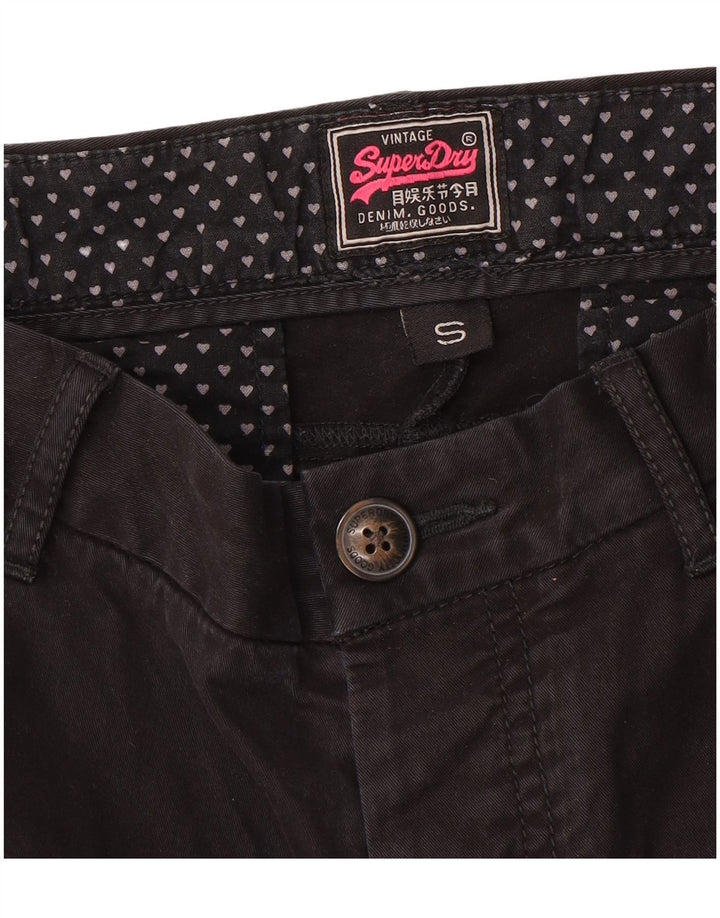 SUPERDRY Slim Chino-Hose für Damen, Größe S, W27, L31, Schwarz