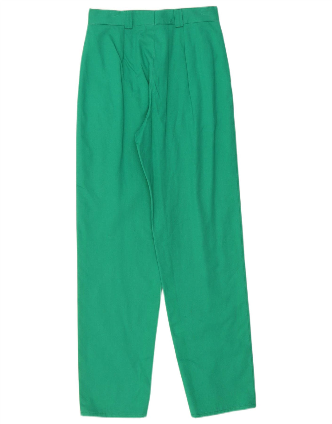 VINTAGE Damen-Chinohose mit hoher Taille, Größe 42, mittelgroß, W26, L30, Türkis