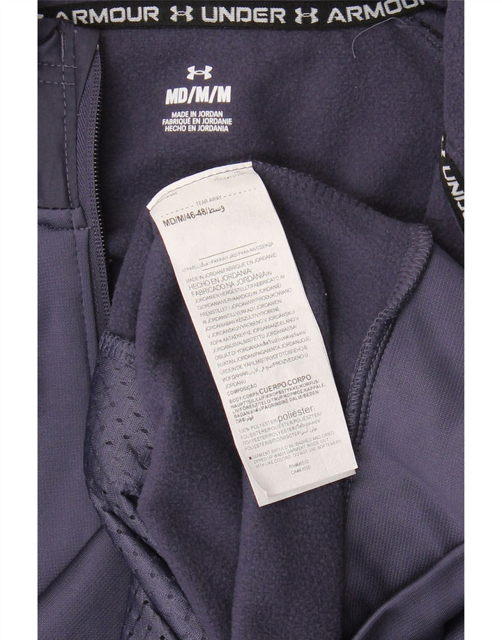 UNDER ARMOUR Mens Zip Hoodie Sweater Medium Navy Blue Polyester Vintage Under Armour and Second-Hand Under Armour from Messina Hembry 