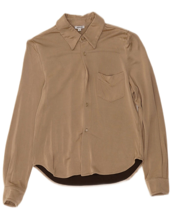 Aspesi Damen Hemd UK 10 Small Beige
