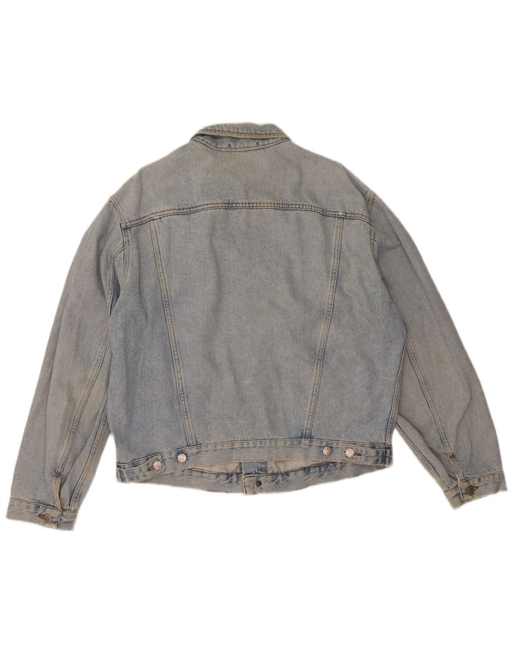 El Charro Herren Jeansjacke UK 42 XL Blaue Baumwolle