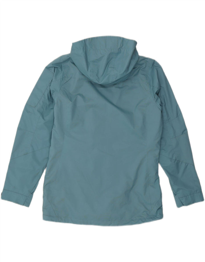 IGUANA Damen-Regenjacke mit Kapuze, EU 40, mittelblaues Nylon