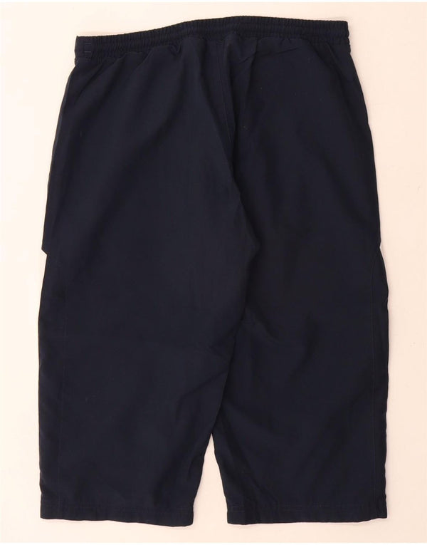 Adidas Damen Bermuda Sport Shorts UK 12 Medium Marineblau Polyester