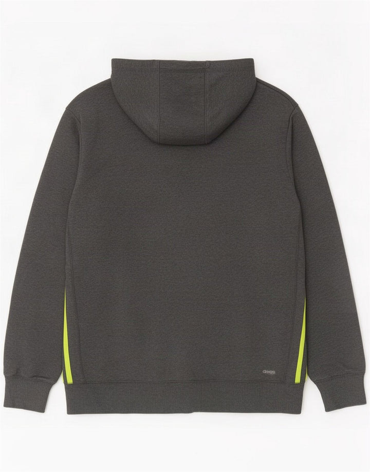 Adidas Herren-Kapuzenpullover mit Reißverschluss, groß, Grau