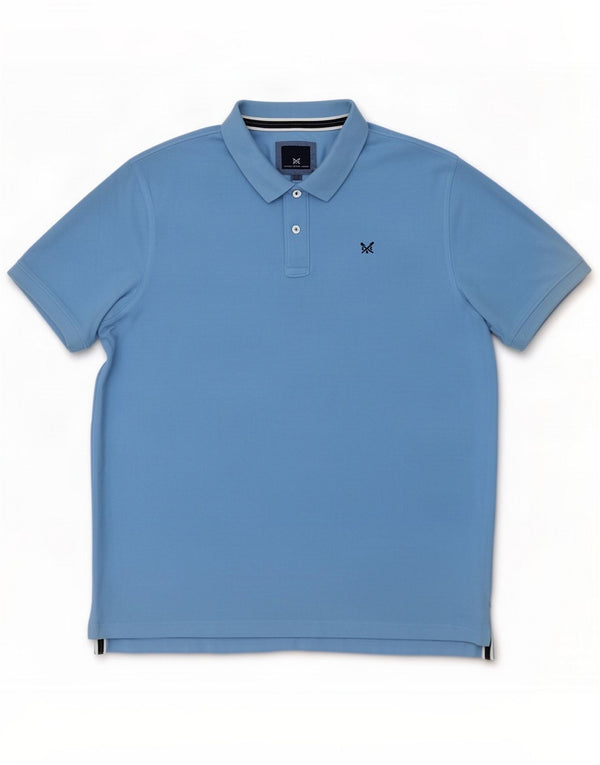 Crew Clothing Herren Poloshirt 3XL Blaue Baumwolle