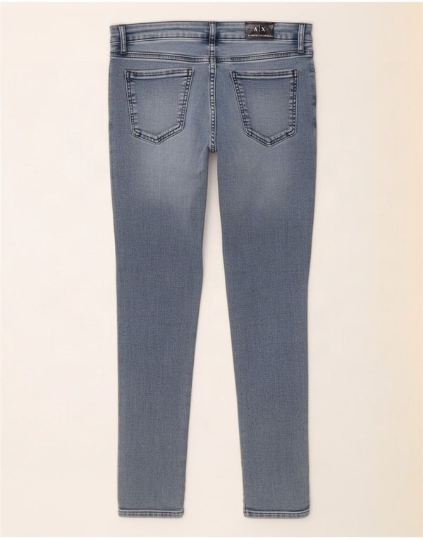 Armani Womens Super Skinny Jeans W29 L25 Blue