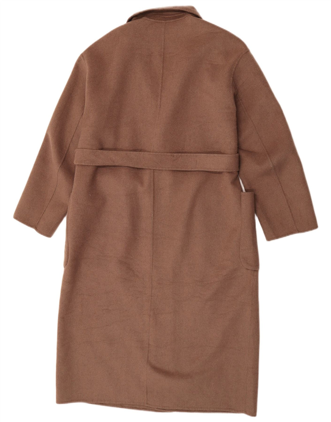 Zara Damen Mantel UK 16 Große braune Wolle