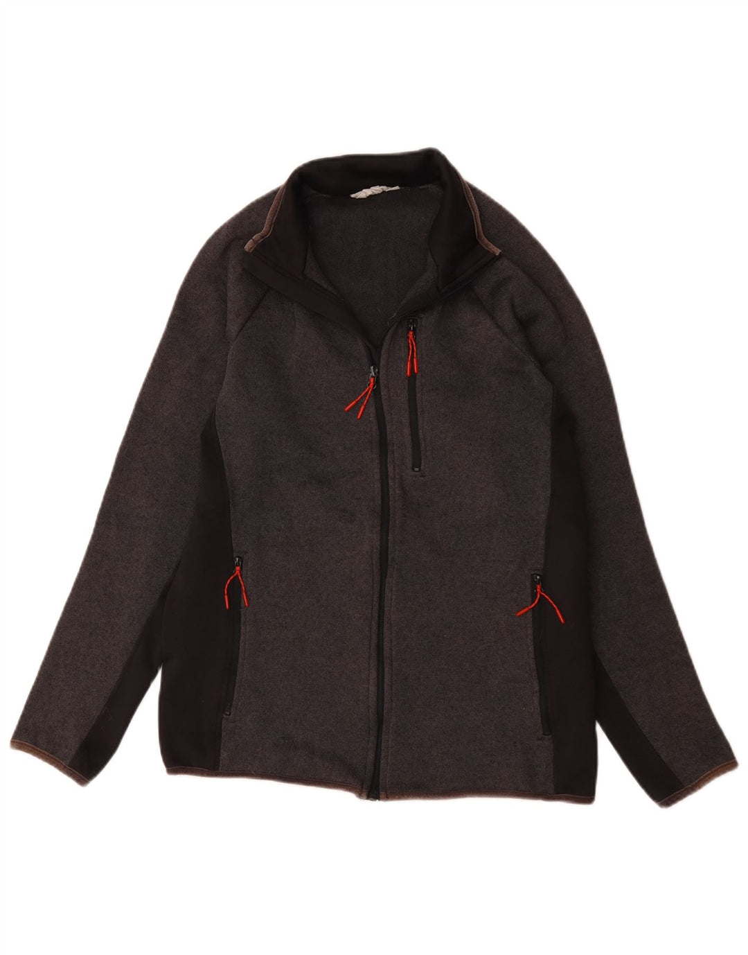 Mountain Warehouse Herren-Trainingsanzug-Oberjacke, Mittelgrau, Farbblock
