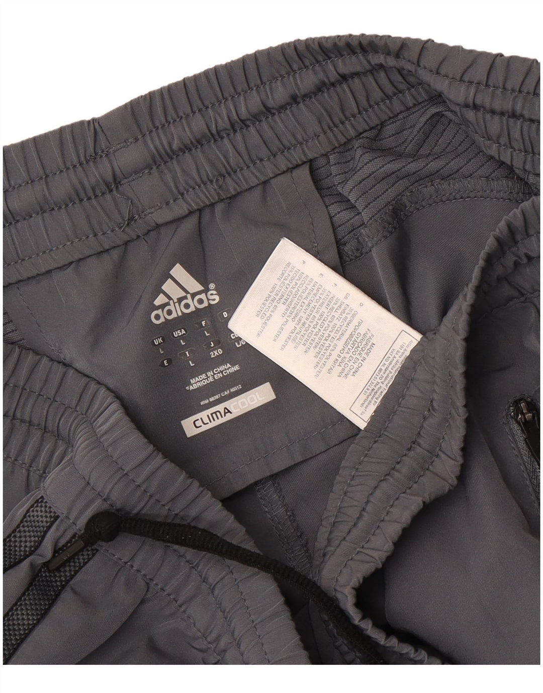 Adidas Herren Climacool Sportshorts, großes graues Colourblock-Polyester